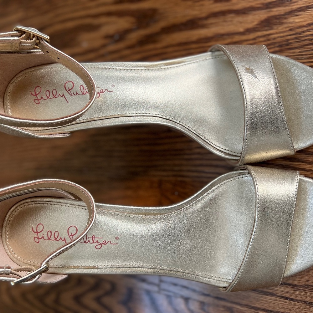 Lilly Bridgette GOLD Wedges